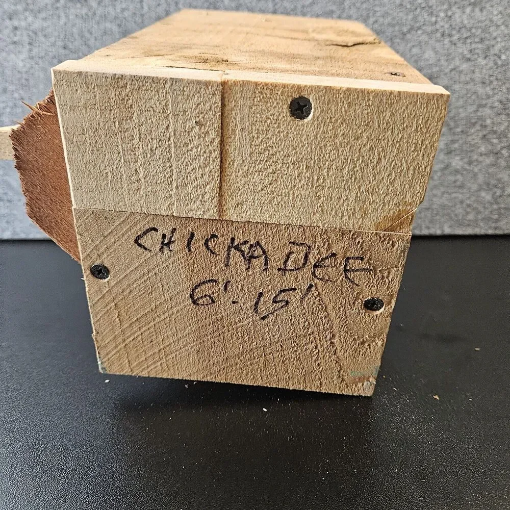 Homemade Wood Bird House Quirky‎ Rustic 10x9x7